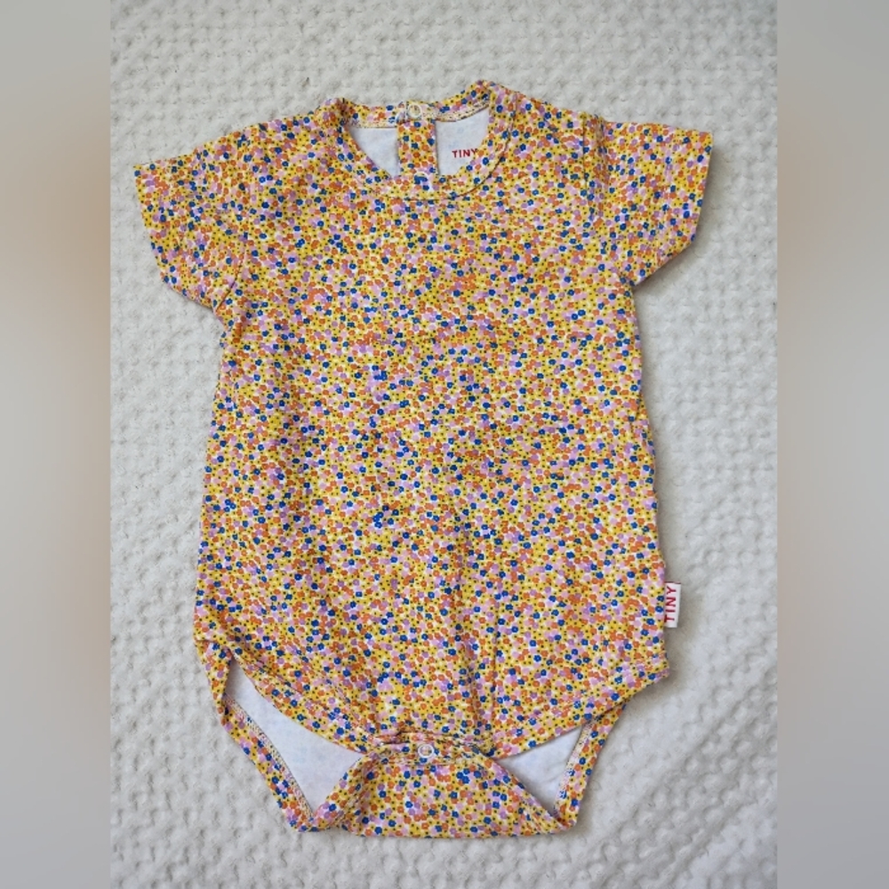 Yellow Floral Baby Romper